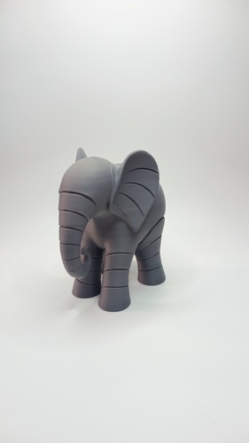 Sanfter linienelefant mit - sanfter,
